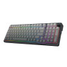Redragon EISA K686 PRO Wireless 96% Mechanical Keyboard, 98 Keys, Triple Mode, Leopard L Linear Switch, RGB Lighting, Hot Swappable, Dedicated Knob, Side-Printed PBT, Gradient Black | K686SP-RGB-PRO